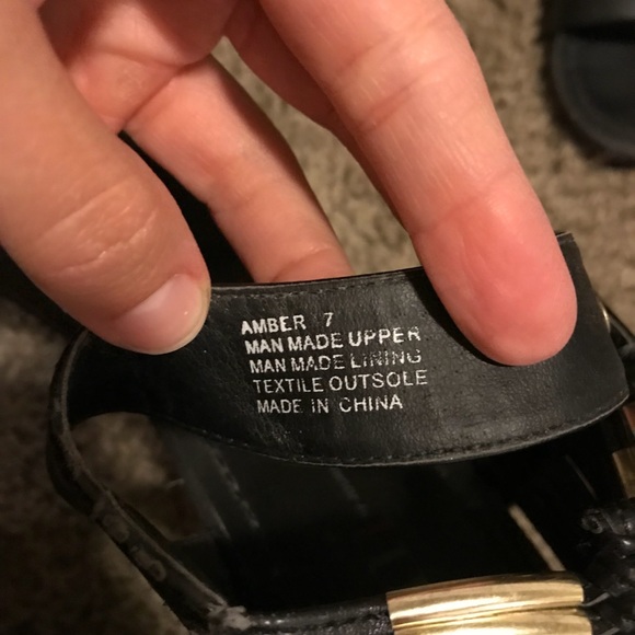 Shi by journeys black sandals size 7 - Picture 5 of 6